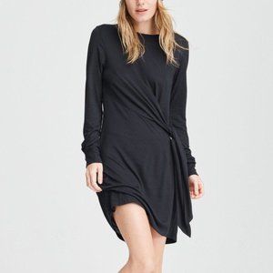 RAG & BONE Draped Shaw Mini Dress in Black